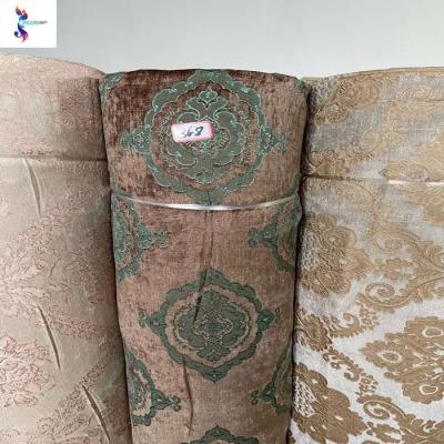 China Shaoxing Market Good Quality Chenille Jacquard Curtain Stock Tear-Resistant Fabric for sale