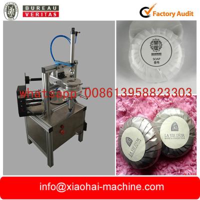 China Semi Automatic Packaging Machine Round Soap Pleat Wrapping Machine for sale