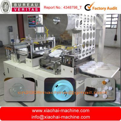 China PS PVC Plastic Coffee Cup Lid Making Machine 380V 50Hz 4.6 KW for sale