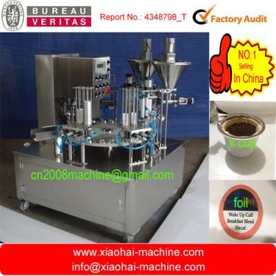 China PC completamente automáticas de la máquina de rellenar 1500 de la cápsula del café de la taza de K por hora en venta