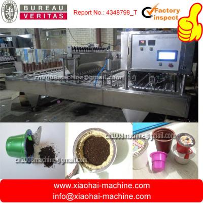 China Filter Feeding Coffee Capsule Filling Machine , Coffee Powder Sealing Equipment for sale