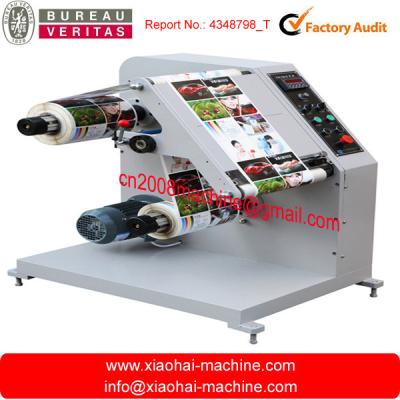 China Máquina automatizada de la impresión/de la inspección de Flexo de la etiqueta con Rewinder que raja en venta