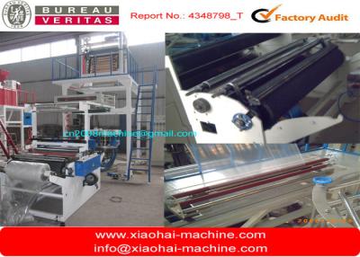 China PE Heat Shrinkable Film Blowing Machine With Double Winding Unit / High Output for sale