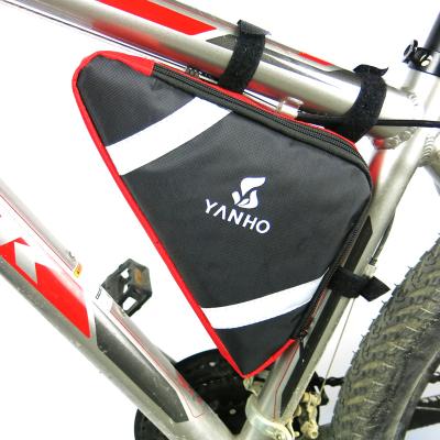 China Large Capacity MTB Road Frame Bag Durable Triangle Pouch Waterproof Bag Bike Bicycle Caulking Bag Accessories for sale