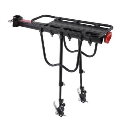 China Durable Bicycle Luggage Carrier Bike Stretch Aluminum Alloy Cargo Rear Rack Shelf Cycling Seatpost Bag Rack Rack MTB Install Tools for sale