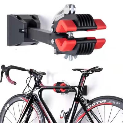 China Durable Indoor Bicycle Storage Bike Wall Mount Clamp MTB Road Bike Rack Rack Garage Maintenance Hanger Repair Work Stool For Bikes for sale