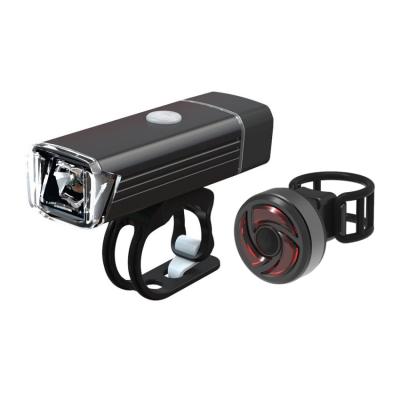 China USB LED Rechargeable Bike Light Flashlight Road Mountain Bicycle Headlight Waterproof Taillight Set 001 for sale