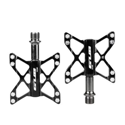 China Durable Safety High Axle Pedals For Bicycle Footrest Bike Accessories Flat Bicycle 3 Bearings Mountain Road Bike Racing Pedals for sale