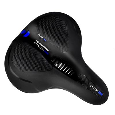 China High Quality Wide Soft Comfortable Frosted Soft Adult Bicycle Saddle Bike Bicycle Saddle Shockproof Protective Cavity Saddle for sale