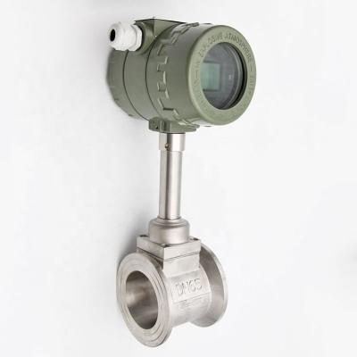 China LUGB flange connection liquid flow meter vortex flow meter for sale