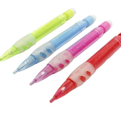 China Writing Advertising Promotional Mini Portable Cute High Quality Plastic Mechanical Pencil With Eraser for sale