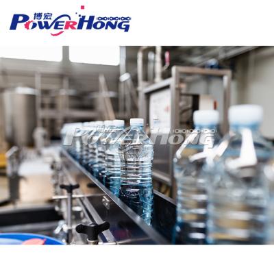 China Rotary Type Plastic PET Bottle Food Bottled Water Rinsing Filling Packing Line for sale