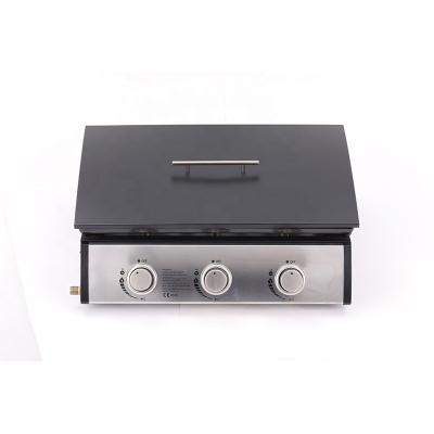 China Easily Assembled High Quality 3 Burner Stainless Steel Griddle BBQ Grills Heavy Duty Plancha BBQ Grills for sale