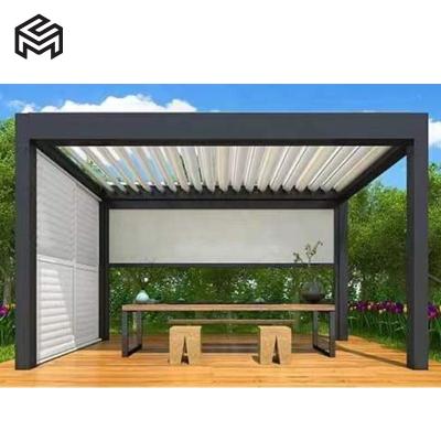 China Waterproof Oem Factory 3x4m Louvered Aluminum Bioclimatica Pergola Outdoor for sale