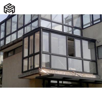 China Sun block Customized Roof Garden Rooms Balcony Aluminum Sunroom Glass Houses for sale