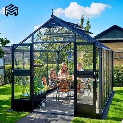 China Sun block Garden Rooms Pyramid Free Standing Aluminum Sunshine Glass Pyramid House for sale