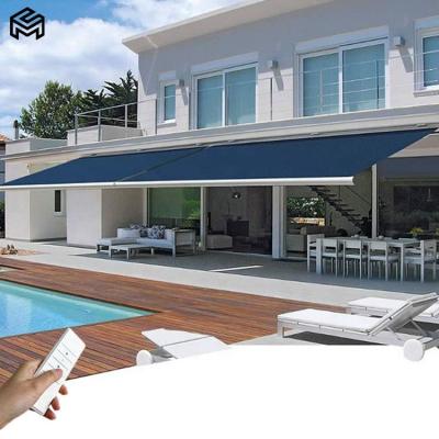 China Anti-UV Garden  Motorized Full Cassette Folding Awning With Structure for sale