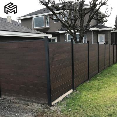 China Easily Assembled Wood Plastic Composite Fencing Outdoor Wpc Fence Home Garden for sale