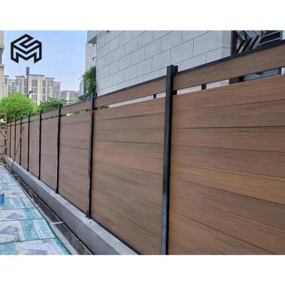 China Easily Assembled Modern Decorative Composite Garden Fencing Patio Wpc Fence for sale