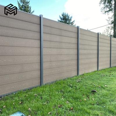 China Easily Assembled Wood Plastic Composite 6x6 6x8 Privacy Fence Panel Outdoor Wpc Fence for sale