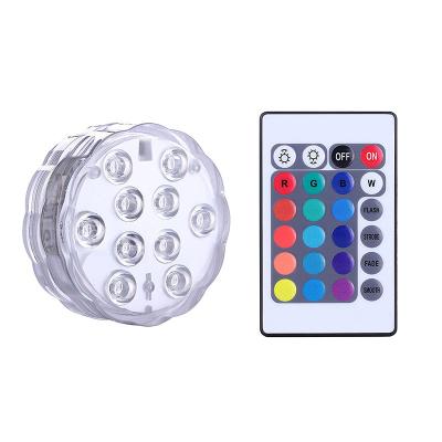 China Pool Waterproof Underwater Light Submersible  Pool Lights with 16 Colors Remote Control Lights for Christmas,Swimming Pool for sale