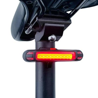 China PC Bicycle Warning Lights Cob Rear Bike Light Taillight Safety Warning Usb Rechargeable Bicycle Tail Comet Led Lamp Night Riding for sale