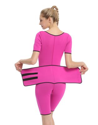 China Full Body Shapewear Antibacterial Wetsuit Sweat Neoprene Slimming Workout Shaper With Sleeves Women's Sauna Suit For Weight Loss for sale