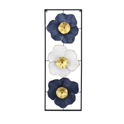 China Large Flower Minimalist Design Metal Wall Decor For Home Decor Wall Hanging Decor For Bedroom Wall for sale