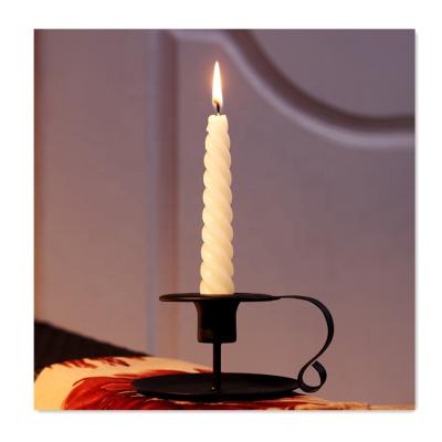 China sales promotion decor decoration home candle holder small metal long pole candle holder long rod cheap black metal candle holder/home candle holder for sale