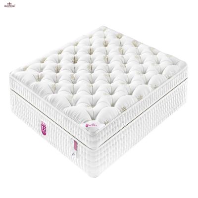 China Queen Foldable High Quality Adjustable Size Box Spring Pocket Sleep Plant Natural Latex Mattress for sale