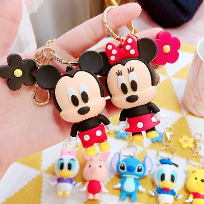 China New Mickey Mouse Keychains Cartoon Baby Boy Girl Key Ring Women Lovely Bag Key Hot Cute Monster Eco-friendly Hot Sale Key Chain Accessories for sale