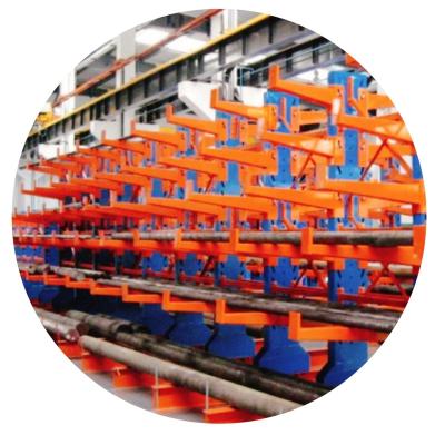 China Cargo srorage Multi-layer industrial pipe storage rack cantilever rack pipe rack system for sale