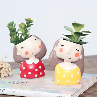 China Roogo Cute House Girls Flower Pot Plant Wholesale Succulent Pots for sale