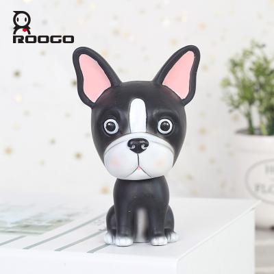 China Art Decor Roogo New Design Cute Dog Decoration Ornaments Resin Crafts Gifts Figurines Miniature for sale