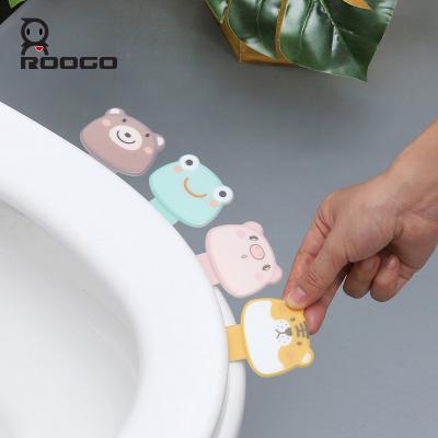 China Art Decor Roogo New Design Cute Animal Bathroom Toilet Decoration for sale