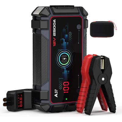 China Durable Car Jump Starter 28,800mAh Power Bank 15W Charger Safety Hammer 12V Emergency Cordless Starter Auto Boost Battery for sale