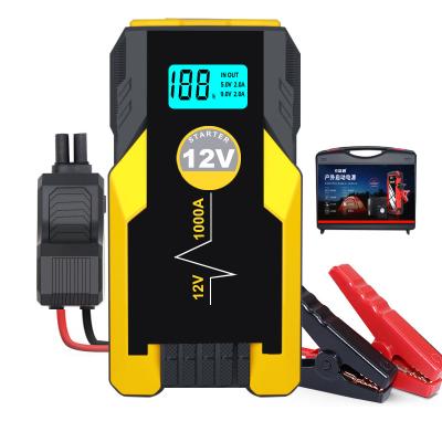 China 12V Battery Booster Multifunctional Car Jump Starter Car Battery Jump Starter Large Power Capacity Portable Bank Jump Starter for sale