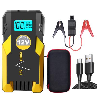 China Car Jump Starter 14800mAh Jump Starter Car Battery Jump Starter Vehicle Battery Booster With Flashlight for sale