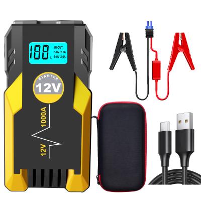 China Car battery start function car emergency starter power supply car jump starter power bank 12v jump starter with flashlight for sale