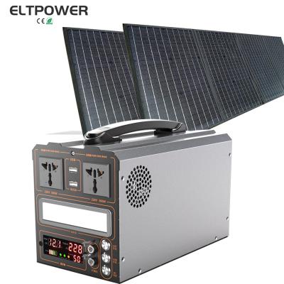 China Home Outdoor Solar Power Banks Generator Solar Power Banks Mobile Charging Station 500W Lithium Battery Portable UPS Portable Power Station for sale