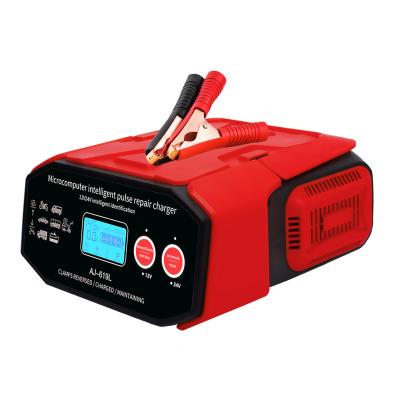 China AGM Battery 12V 24V Pulse Repair Standard Charger Deep Cycle AGM GEL EFB LiFePO4 Charger Motorcycle & Car Battery Deep Lead Acid Charger for sale