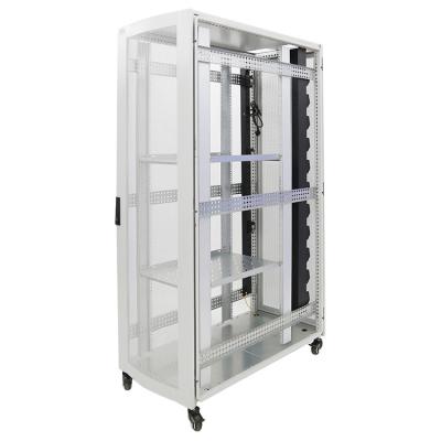 China SPCC Telecom Network Cabinet High Quality Cold Rolled Steel Waterproof Outdoor White Standing Network Data Server Rack for sale