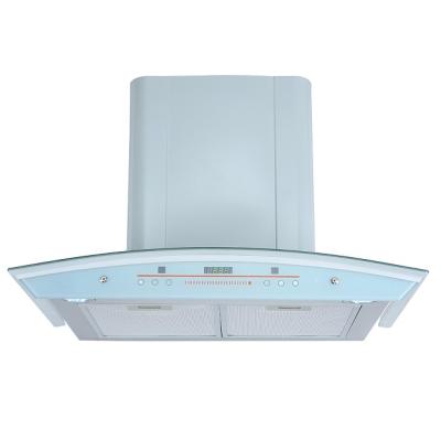 China Household Small Size Glass Range Hood Smoke Extractor Chimney Kitchen Hood for sale