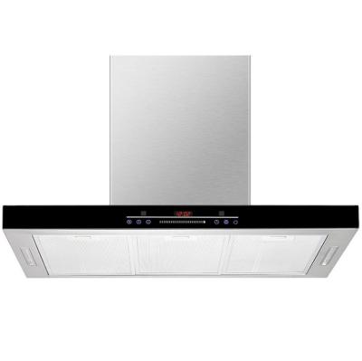 China Kitchen Chimney T Shape Hood Stainless Steel Kitchen Exhaust Range Hood for sale