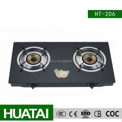 China Freestanding Glass Panel 2 Burners Cooker/Hob/Gas Stove 1pcs for sample & 100pcs for order for sale