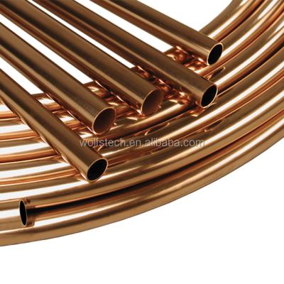 China Large diameter copper tube pure coil air condition or chiller price for sale