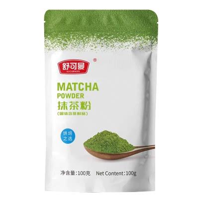 China Aluminum Coated Matte Milk Macha Tea Drink Powder Packaging for Tea Stand up Pouch Bag Doypack for sale