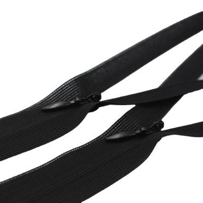 China Auto Lock Hide Zipper Fixed Zipper Nylon Mesh Tape Invisible Zipper For Clothes Pillow Sewing Accessory Zipper For Sale for sale