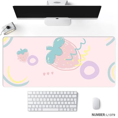 China HOT Gamer 60x30/90x40cm/100x50cm Cute Kawaii Gaming Mouse Pad XL Locking Edge Laptop Notebook Desk Mat for sale