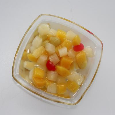 China 400g high quality tropical canned fruit canned mixed fruit salad in tins for sale